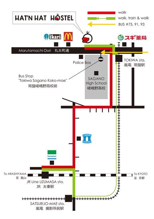 Hat'N Hat Hostel Kyoto Luaran gambar